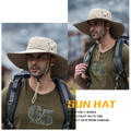 ZOUYUE Sun Hat for Men/Women, Waterproof Wide Brim Bucket Hat Foldable Boonie Hat for Fishing Hiking Garden Safari Beach