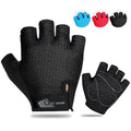 West Biking Half Finger MTB Cycling Gloves Women Men Sports Gloves Outdoor Bike Accessories, Black