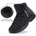 GENILU Men's Winter Waterproof Snow Boots Non-Slip Walking Outdoor Boots