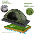 DERCLIVE Camouflage Tent UV Protection Waterproof One Person Tent for Camping Hiking, Lightweight Backpacking Dome Tents, Camouflage Tent