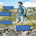 Cheers.US Trekking Poles Aluminum Hiking Walking Sticks Trekking Poles Collapsible Ultralight Folding Walking Sticks Lightweight Aluminum Foldable Treking Stick for Trail Seniors Men Women