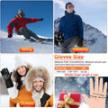 Heated Gloves for Men Wome,Electric Heated Gloves Waterproof Touchscreen Gloves,Battery Powered Windproof Glove for Outdoor Cycling Skiing Hiking Working