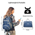 Foldable Hiking Backpack, Ultralight Waterproof & Tear Resistant Camping Bag, Outdoor Backpack for Hiking, Climbing, Camping, Touring