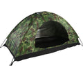 DERCLIVE Camouflage Tent UV Protection Waterproof One Person Tent for Camping Hiking, Lightweight Backpacking Dome Tents, Camouflage Tent