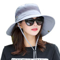Sun Hats for Women UV Protection Foldable Wide Brim Hiking Beach Fishing Summer Safari