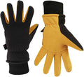 Winter Gloves -30°F Cold Proof Deerskin Suede Leather Insulated Water-Resistant Windproof Thermal Glove For Driving Hiking Snow Work In Cold Weather - Warm Gifts For Men And Women