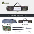 Zimtown 4 Person Outdoor Camping Waterproof Folding Tent Camouflage Hiking