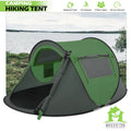 Magshion 3 Person Easy Pop Up Tent Waterproof Automatic Setup 2 Doors-Instant Family Tent for Camping Hiking Traveling, Green