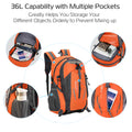 36L Hiking Backpack iNova Unisex Waterproof Shoulder Bag for Adult Sports Orange