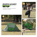 Magshion 3 Person Easy Pop Up Tent Waterproof Automatic Setup 2 Doors-Instant Family Tent for Camping Hiking Traveling, Green