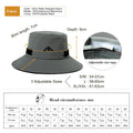 Comhats Waterproof Bucket Hat for Men Women, Outdoor Hat for Walking Golf Safari Fishing Hiking - Rain Hats - UPF 50+ Sun Hat Adjustable, Packable, Windproof Grey XL