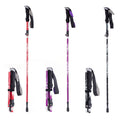 Cheers.US Trekking Poles Aluminum Hiking Walking Sticks Trekking Poles Collapsible Ultralight Folding Walking Sticks Lightweight Aluminum Foldable Treking Stick for Trail Seniors Men Women