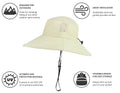 Solaris Women Outdoor Sun Hat,Polyester Summer Cool Hat , Boonie Hat for Fishing, Camping, Safari,Hiking,Tan