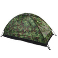 DERCLIVE Camouflage Tent UV Protection Waterproof One Person Tent for Camping Hiking, Lightweight Backpacking Dome Tents, Camouflage Tent