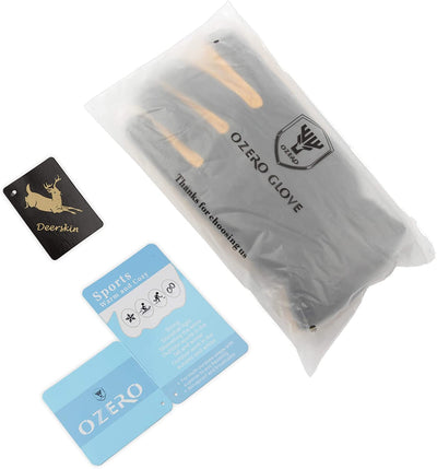 Winter Gloves -30°F Cold Proof Deerskin Suede Leather Insulated Water-Resistant Windproof Thermal Glove For Driving Hiking Snow Work In Cold Weather - Warm Gifts For Men And Women