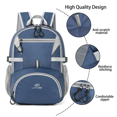 Foldable Hiking Backpack, Ultralight Waterproof & Tear Resistant Camping Bag, Outdoor Backpack for Hiking, Climbing, Camping, Touring
