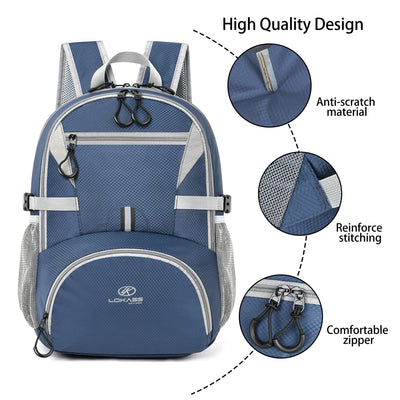 Foldable Hiking Backpack, Ultralight Waterproof & Tear Resistant Camping Bag, Outdoor Backpack for Hiking, Climbing, Camping, Touring