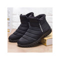GENILU Men's Winter Waterproof Snow Boots Non-Slip Walking Outdoor Boots