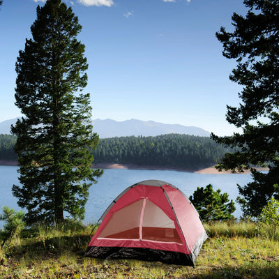 2-Person Tent, Dome Tents for Camping with Carry Bag by Wakeman Outdoors (Camping Gear for Hiking, Backpacking, and Traveling)