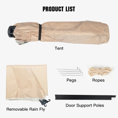 Instant Pop Up Tent Portable Waterproof Automatic Tent Family Camping Tent Cabin for Camping Hiking Mountaineering