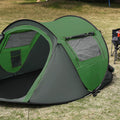 Magshion 3 Person Easy Pop Up Tent Waterproof Automatic Setup 2 Doors-Instant Family Tent for Camping Hiking Traveling, Green