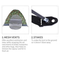 Zimtown 4 Person Outdoor Camping Waterproof Folding Tent Camouflage Hiking