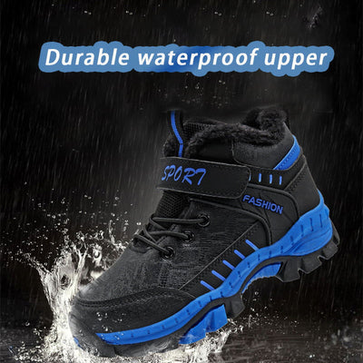Engtoy Boys Boots Winter Snow Shoes Waterproof Antiskid Boots Hiking Outdoor Shoes for Kids Little Kid/Big Kid