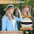 Flyingstar Women's Ponytail Sun Hat for Hiking, Gardening and Safari, Wide Brim Hat For Women with Breathable Mesh and Ponytail Hole Opening, Tan