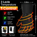 Heated Gloves for Men Wome,Electric Heated Gloves Waterproof Touchscreen Gloves，Battery Powered Windproof Glove for Outdoor Cycling Skiing Hiking Working