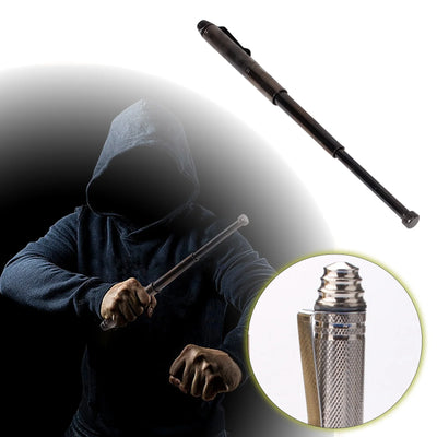 MKSJFdge Hiking Stick Walking Staff - Pen Swing Stick Agent Pen Self Stick Vehicle Self Supplies Three Stick Telescopic Stick Outdoor Multitool Tactical Gear Trekking Pole Collapsible