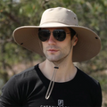 ZOUYUE Sun Hat for Men/Women, Waterproof Wide Brim Bucket Hat Foldable Boonie Hat for Fishing Hiking Garden Safari Beach