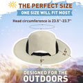Flyingstar Women's Ponytail Sun Hat for Hiking, Gardening and Safari, Wide Brim Hat For Women with Breathable Mesh and Ponytail Hole Opening, Tan