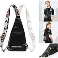 YOMYM Womens Sling Bags PU Leather Small Crossbody Sling Backpack Fashion Chest Bag Sling Bag for Women Travel